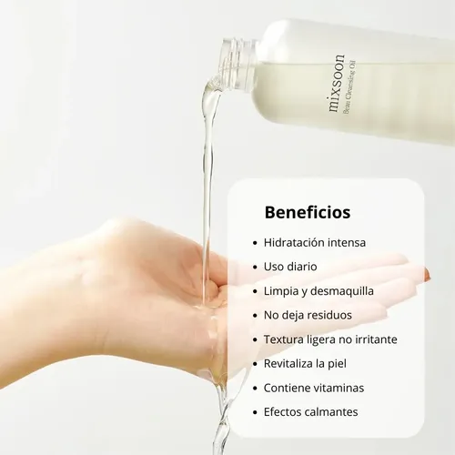 Mixsoon Bean Cleansing Oil Doble Limpieza Facial 195ml Momento De Aplicación Día/noche Tipo De Piel Todo Tipo De Piel