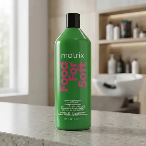 Shampoo Matrix Food For Soft Hidratante de aguacate en botella de 1L de 1kg por 1 unidad
