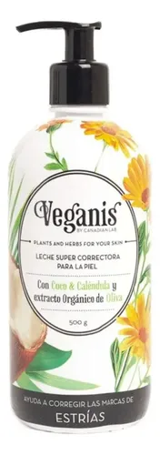 Veganis Leche Reparadora Coco Y Caléndula 500 Ml Sin Tacc