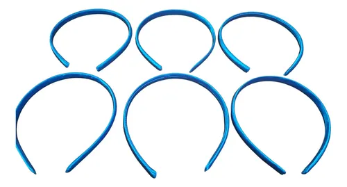 Vinchas Plásticas Forradas En Raso De 1 Cm X 20 Unidades