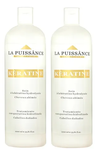 2 Tratamiento Keratina Hidrolizada 1000 Ml La Puissance Kératine