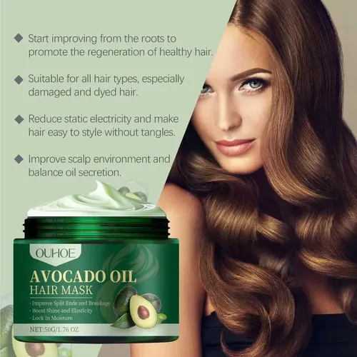 Ah – Mascarilla Capilar De Aguacate, Repara El Cabello .