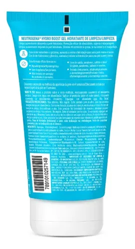 Gel limpiador hidratante Neutrogena Hydro Boost, 150 ml, para todo tipo de piel, día y noche