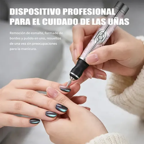 Pulidora Eléctrica Inalámbrica Para Uñas Con Accesorios