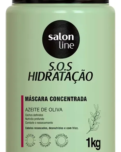 Salon Line Sos Hidratación Mascara Hidratante Oliva X 1kg