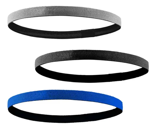 Diadema Deportiva Delgada Para El Pelo De 3 Piezas, Elástica