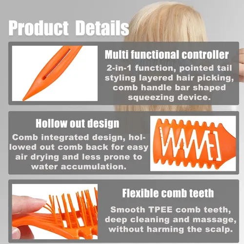 Cepillo Para Cabello Buerallan Definidor De Rizos – 2 Unidad