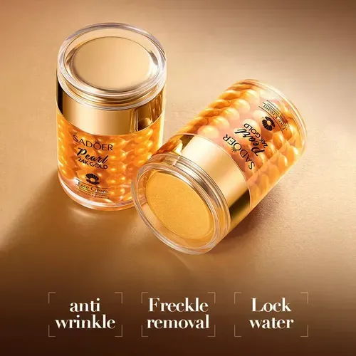 Crema Facial Sadoer Pearl 24k Golden Antiarrugas Hidratante Todo Tipo De Piel Día/noche