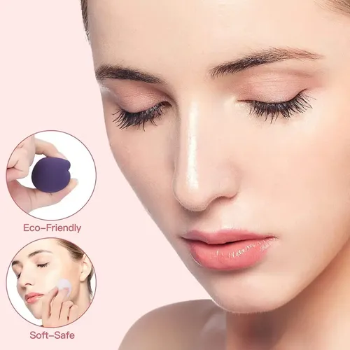 Juego De 4 Esponjas De Maquillaje Para Crema Facial Y Polvos
