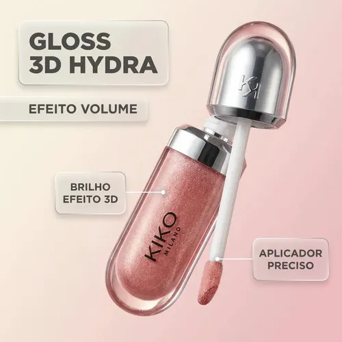 Brillo de labios Kiko Milano color 17, hidratación intensa con acabado vinilo, textura ligera y larga duración.