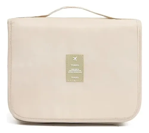 A Neceser Colgante Organizador De Viaje For Baño Beige L