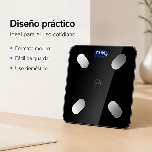 Balanza De Baño Bluetooth Inteligente Medición Corporal