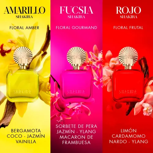 Shakira Amarillo Edp Perfume Importado Fragancia Mujer 80ml