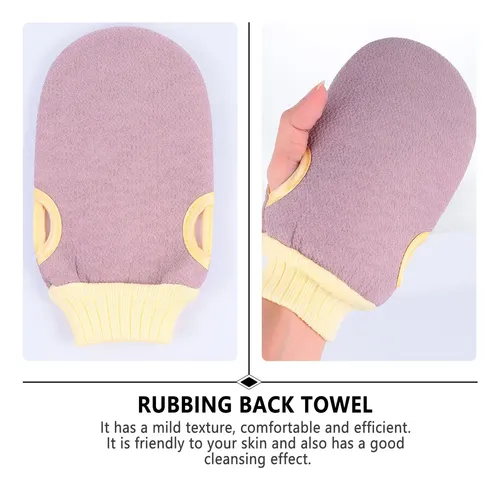 Guantes Exfoliantes Para Baño 2pcs Tela De Granos