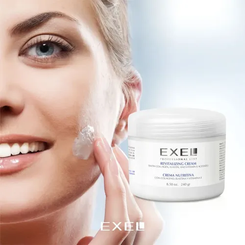 Crema Facial Exel Nutritiva Colágeno Elastina Vit E X240g D Momento de aplicación Día/Noche Tipo de piel Normal, seca o mixta seca