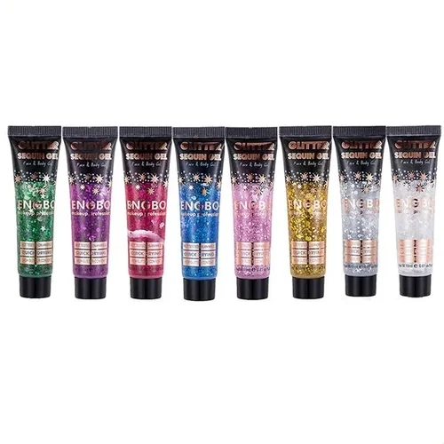 Gel Cosmético Con Purpurina De 8 Colores, Maquillaje Para Fi