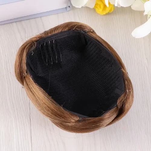 Jf Peluca De Fibra Sintética For Extensión De Cabello Con