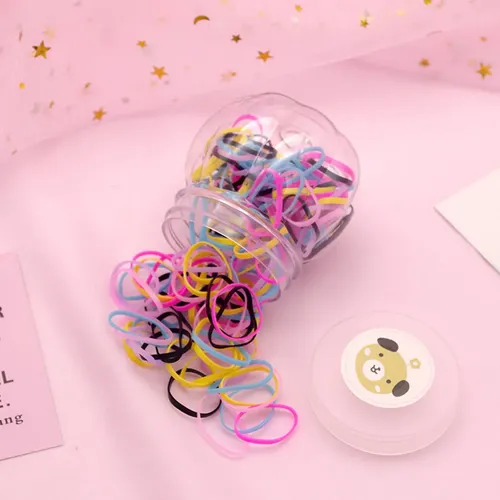 Paquete De 4 Cintas Para El Pelo Multicolores, Bandas Elásti