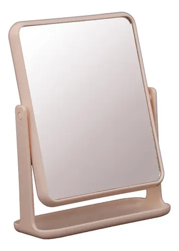Espejo Maquillaje Rebatible Portatil Aumento Doble Faz Apoyo