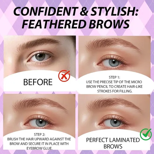 3 Lapiceros Para Cejas Para Mujer, Lápiz Fino Para Cejas