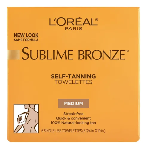 Toallitas Corporales Sublime Bronze De L’oreal Paris, 6 Unid