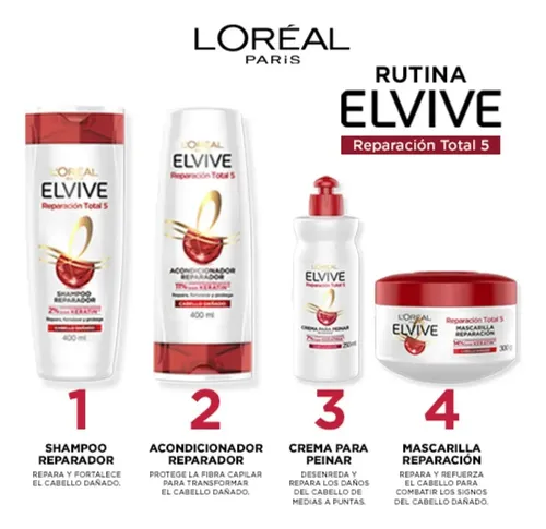 Shampoo Rt5 Keratin Elvive Loreal Paris 750 Ml
