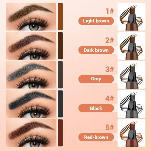 Lápiz Microblading De Cejas 4 Puntas Impermeable Teamoda