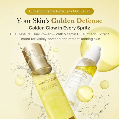 Medicube Kojic Acid Turmeric Vitamin Gold Jelly Mist Serum Todo Tipo De Piel Día/noche