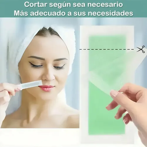 Papel Cera Depilador 40 Unidades Efecto Inmediato Y Seguro