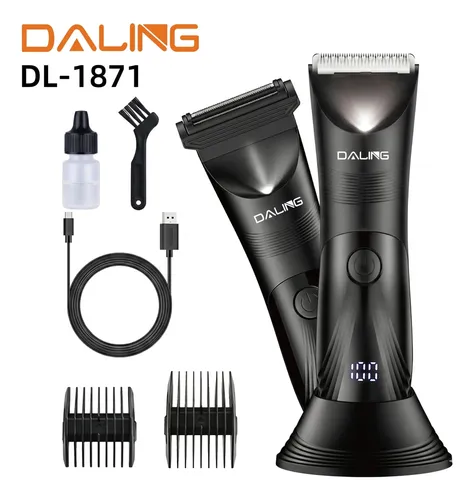 Corta Pelo 2 En 1 Corporal Barba Cabello Recargable Display