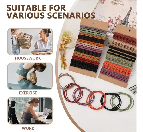 Coleteros Bohemios Para El Cabello 48 Piezas, Accesorios