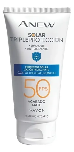 Avon Protector Solar Anew Triple Proteccion Fps 50 Mate 40g