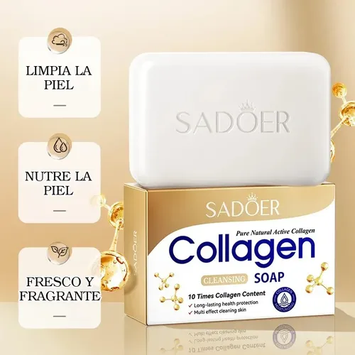 Jabón Facial Colágeno Hidratante Antigrasa