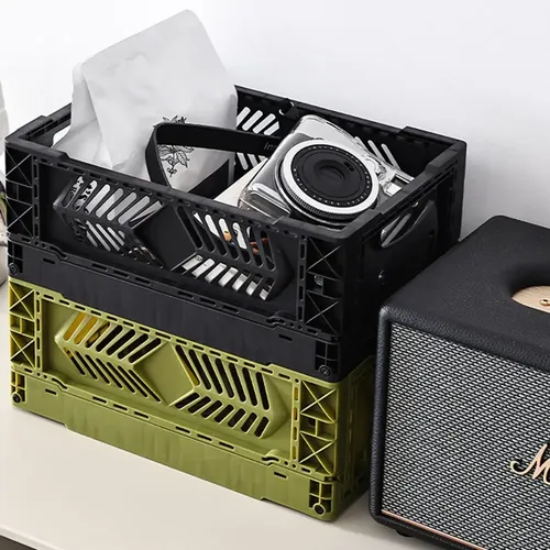 Canasta Plegable De Escritorio Para Maquillaje