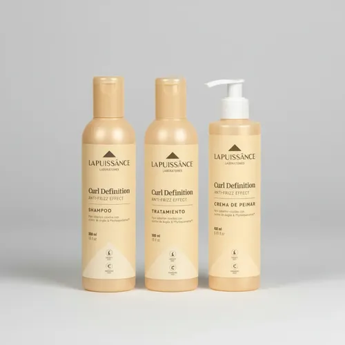 La Puissance Rulos Shampoo + Acondicionador + Crema Peinar