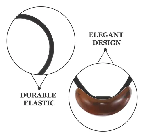 5 Pulseras De Pelo Ovaladas De Moda, Bandas Elásticas Geomét