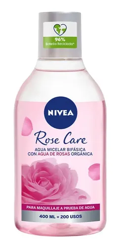 Agua Micelar Nivea Bifásica Rose Care X 400 Ml