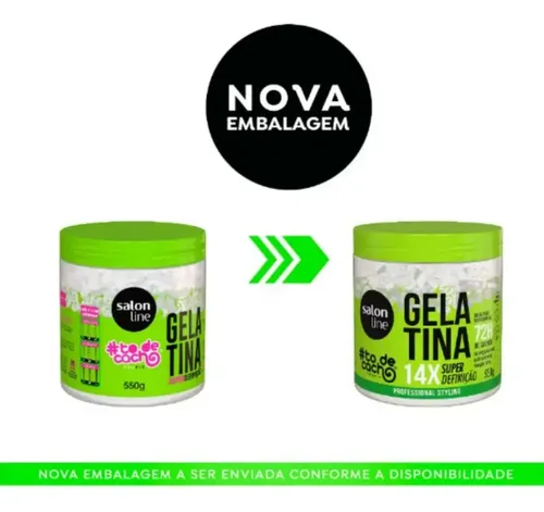 Salon Line To De Cacho Gelatina Super Definición Gel X 550gr