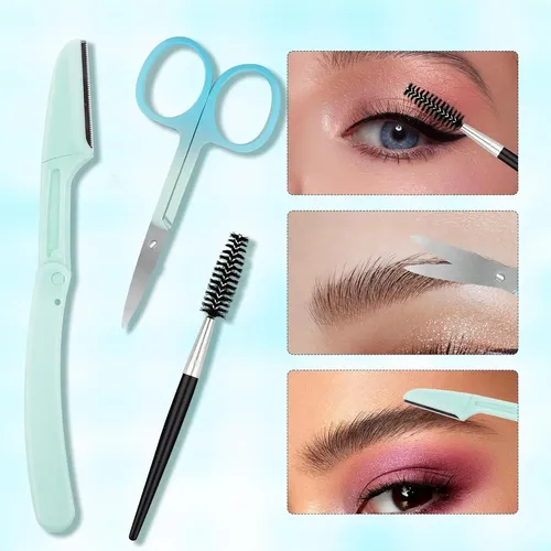 Juego De Pinzas Para Cejas Gemerry 7 Pcs Acero Inoxidable