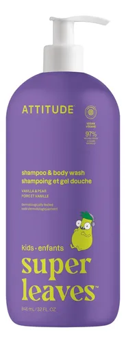 Shampoo Y Jabón Corporal Attitude Vainilla Pera 946ml