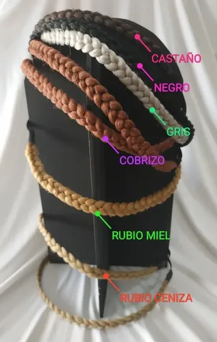 Extensiones Trenza Diadema Vincha De Pelo Elástica