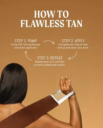 Manopla Aplicadora De Bronceado Peta Jane Back Sin Rayas, Pa