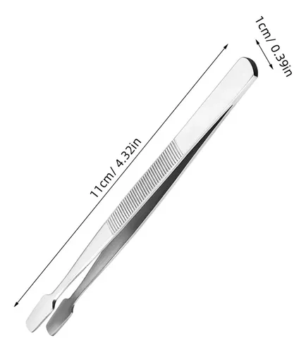 Pinzas Acero Inoxidable Precisión Para Cejas Y Manualidades