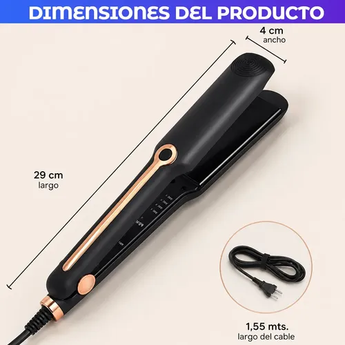 Planchita De Pelo Profesional Alisado Pro Ceramica Regulable