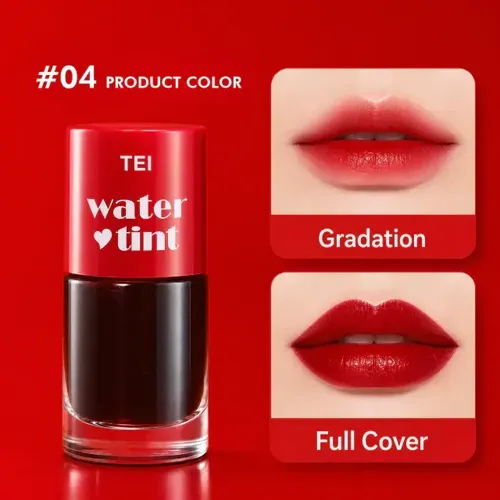 Water Tint Labial Tei Efecto Tinta Mate Larga Duración