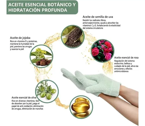 Guantes De Gel Spa Hidratantes Repara Piel Seca Aclarante