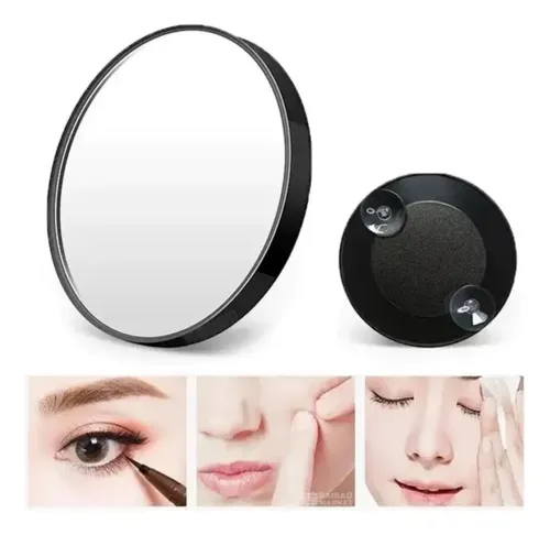 Espejo Con Aumento X3 Lupa Para Maquillaje Con Sopapas