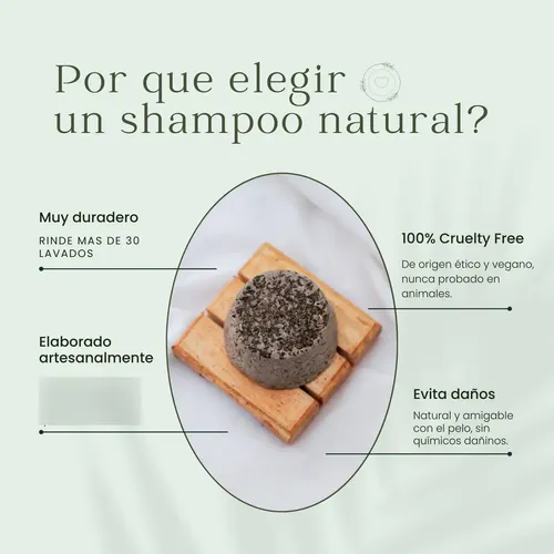 Shampoo Solido Teetree Anticaspa Artesanal, Natural Y Vegano