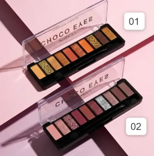 Paleta Sombras Pink21 Choco Eyes 24 Colores Matte Glitter