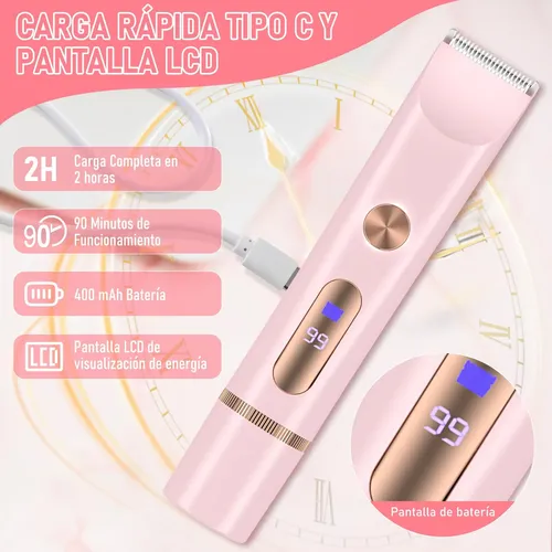 2 En 1 Rasuradora Electrica Mujer, Depiladora Facial